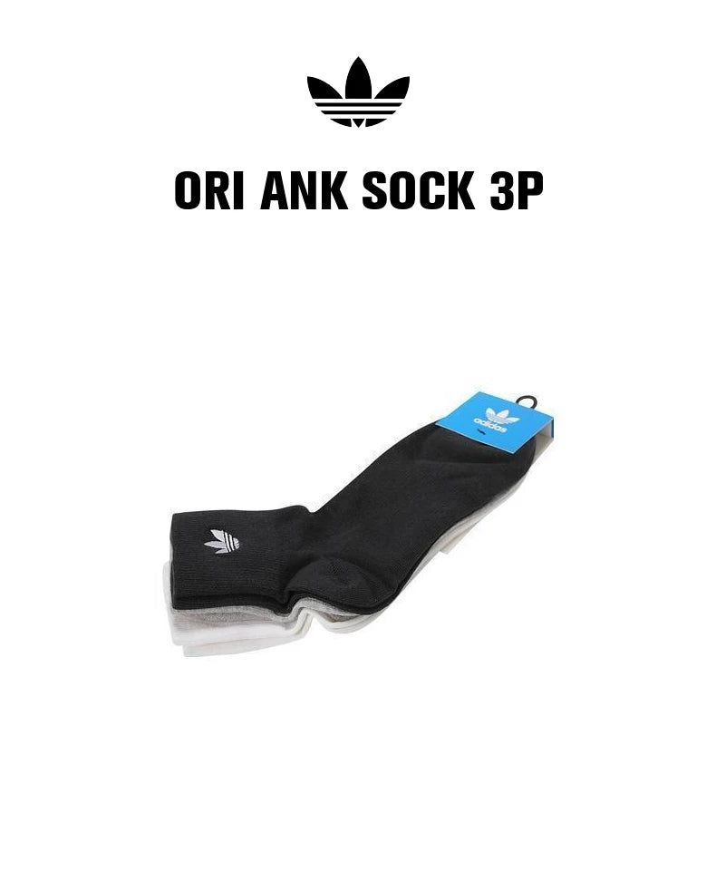 Adidas Originals Clover 2024 Neutral Ankle Socks – 3-Pack (Model JP1271)