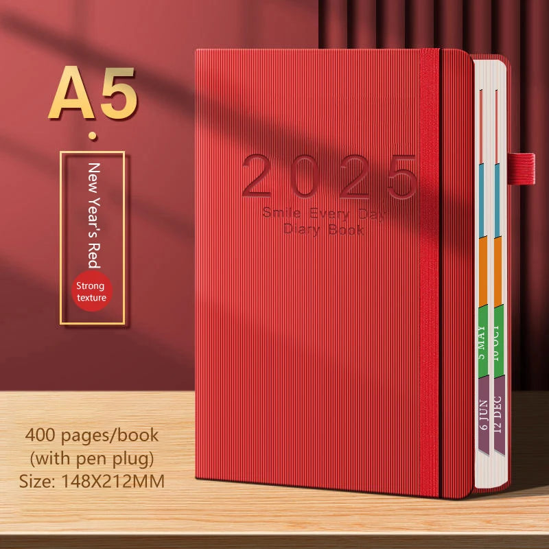 Simple Agenda Book Business Management Plan Notebook Calendar Notepad Efficiency Notebook Office Supply Students Stationery