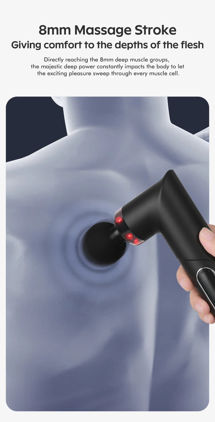 Mini Muscle Massage Gun Protable Body Massager Deep Handheld Percussion Massager For Body Back And Neck Leg