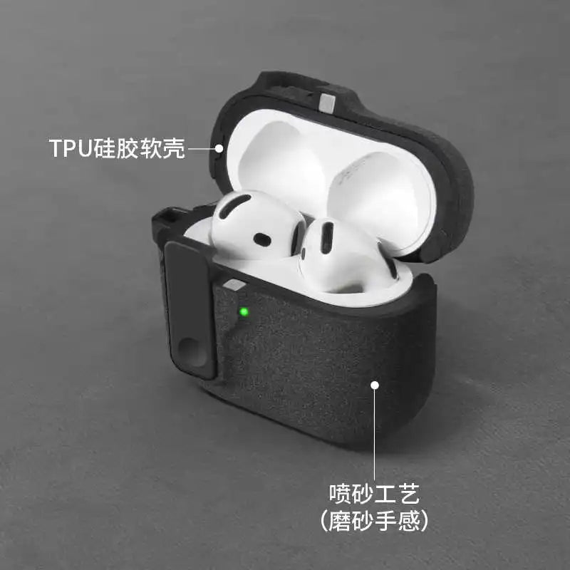 2025 New Hard Protector for AirPods 4 with Magnetic Lid Lock Hybrid Case Luxury Protection Cover for Apple AirPods 4(USB C)