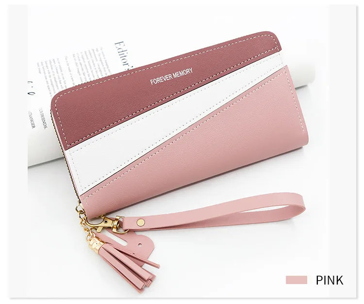 New Long Women Wallets Cute Fashion Multifunctional Clutch Female Wallet Card Holder Luxury PU Leather Women's Purses