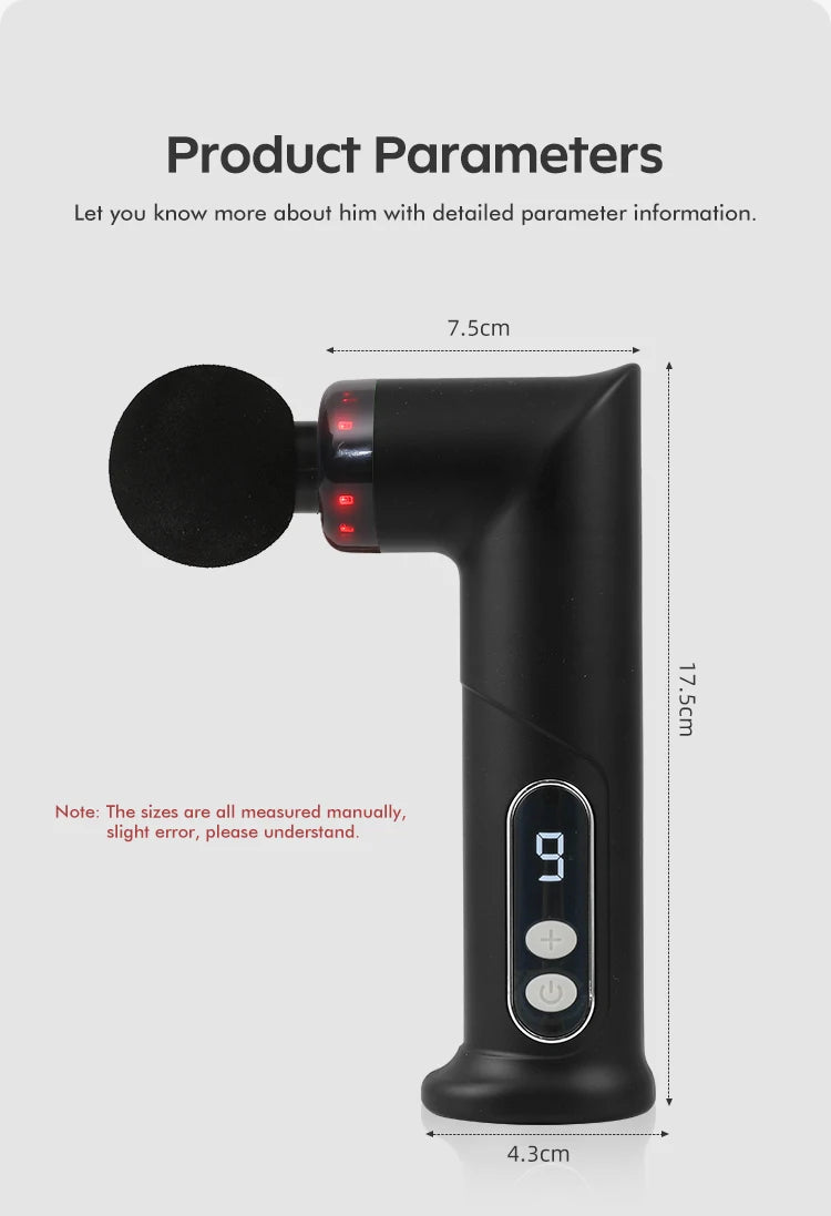 Mini Muscle Massage Gun Protable Body Massager Deep Handheld Percussion Massager For Body Back And Neck Leg