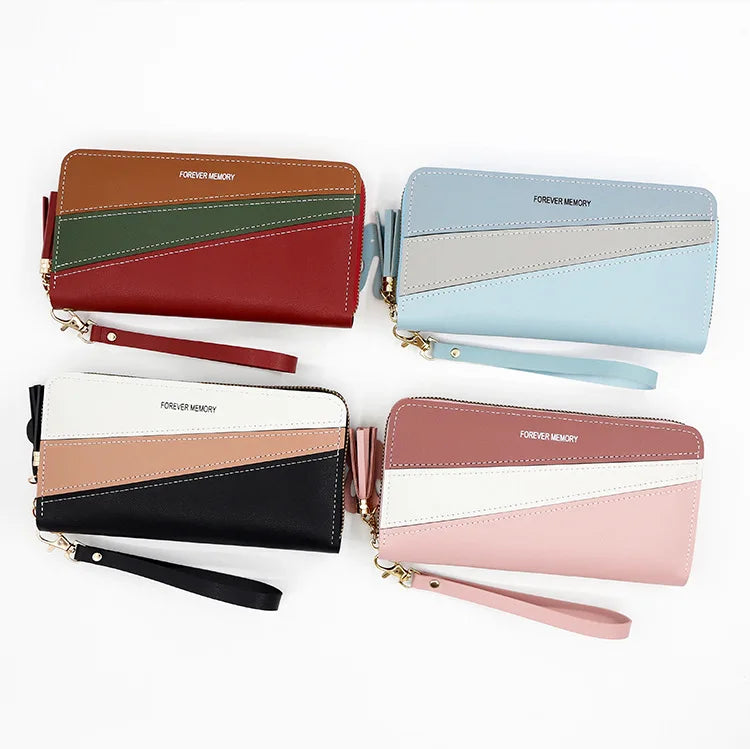 New Long Women Wallets Cute Fashion Multifunctional Clutch Female Wallet Card Holder Luxury PU Leather Women's Purses