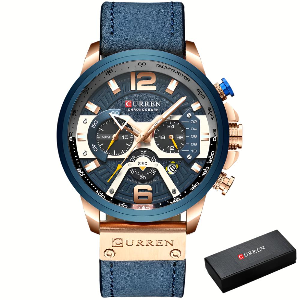 Curren Mens Watch with Chronograph with Box