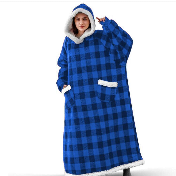 Oversized Wool Hoodie Blanket