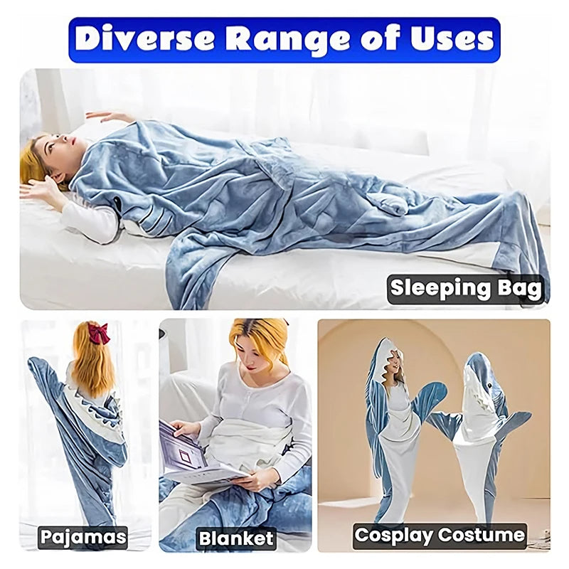 Wearable Shark Sleeping Blanket