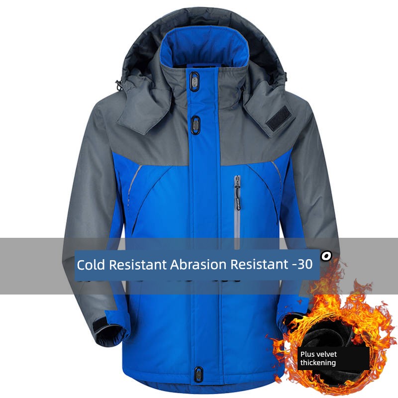 Thickened Winter Casual Plus-Size Cotton-Padded Jacket for Men – Warm and Comfortable Outerwear for Cold Weather