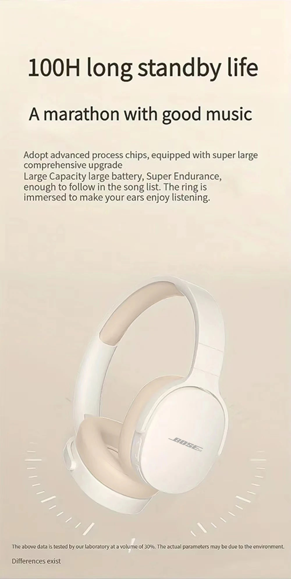 Bosebye Headphones P2961 Wireless Bluetooth 5.3 Original Earphone Stereo HIFI Headset Game Earbuds With Mic For Samsung iPhone