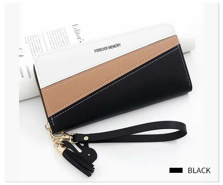 New Long Women Wallets Cute Fashion Multifunctional Clutch Female Wallet Card Holder Luxury PU Leather Women's Purses
