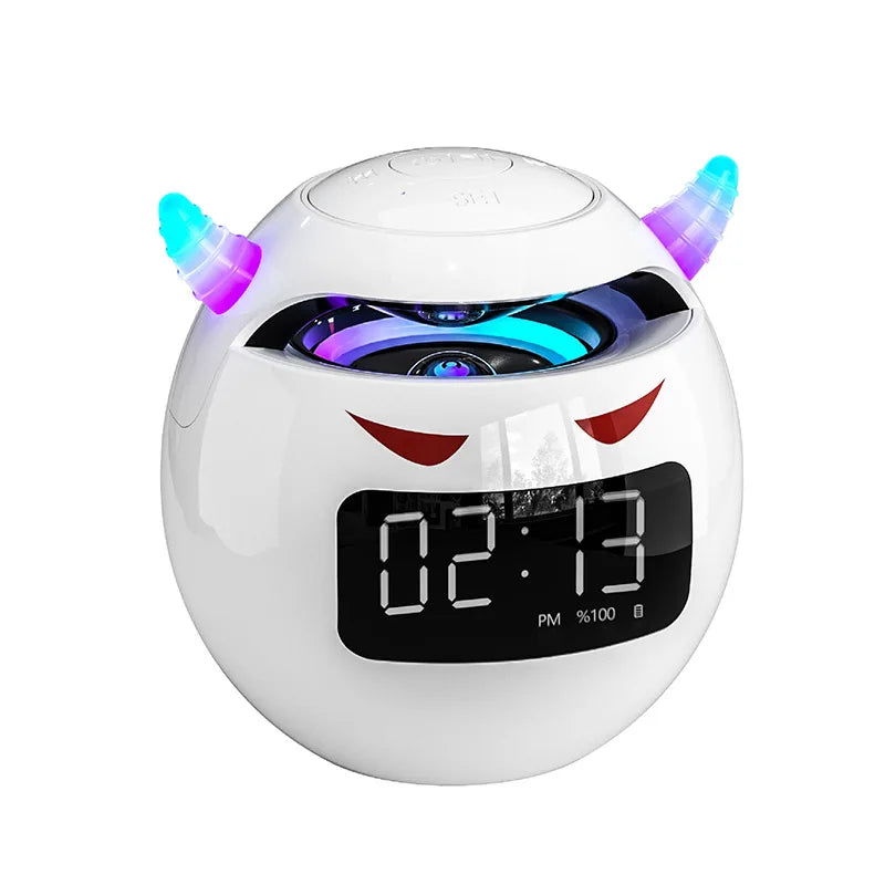 Little Devil Bluetooth Speaker Hifi Smart Voice Speaker Alarm Clock Stereo Mini Subwoofer Outdoor Pluggable Sd Card caixa de som
