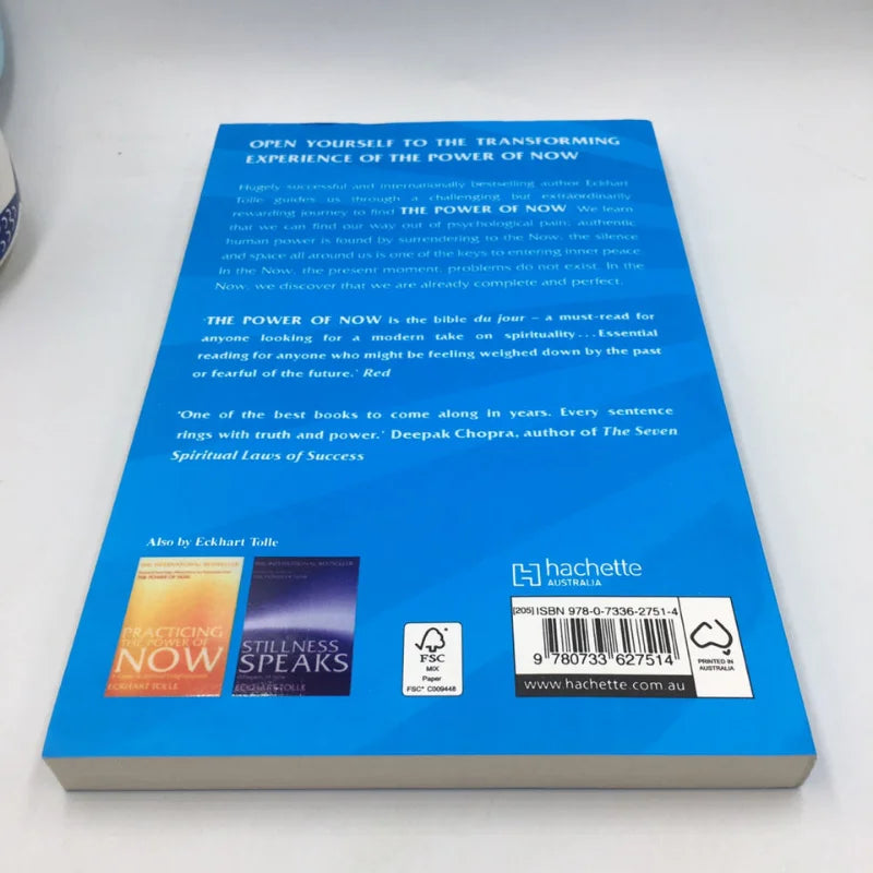 【100% New English Book】The Power of Now by Eckhart Tolle A Guide to Spiritual Enlightenment Youth Inspiring Success Motivation