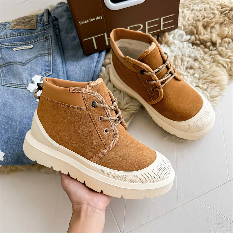 Casual men's snow boots Comfortable and trendy design styles Outdoor street walking Daily office youth adult high-quality shoes