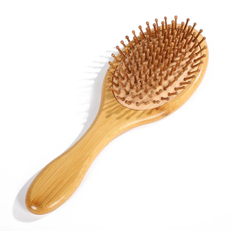 Wood Comb Professional Healthy Paddle Cushion Hair Loss Massage Brush Hairbrush Comb Scalp Hair Care Healthy bamboo comb