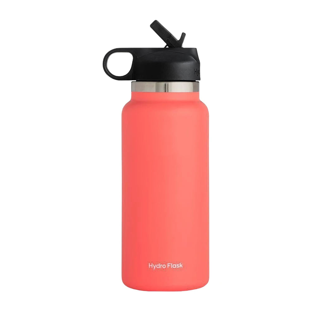 40 oz Sports Water Bottle Insulated Vacuum Water Bottle Flex Cap Straw Lid Stainless Steel Vacuum Flask for Coffee Tea and Drinks