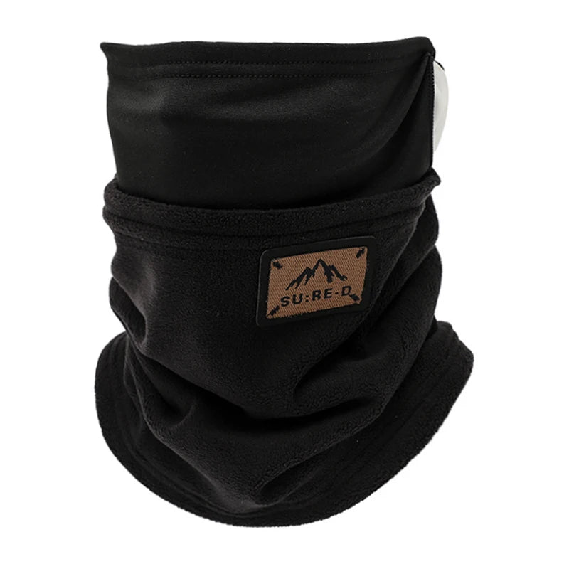 Korean Style Portable Windproof Neck Cover Winter Keep Warm Neck Guard Ear Hanging Scarf Double Layered Long Cycling Face Mask