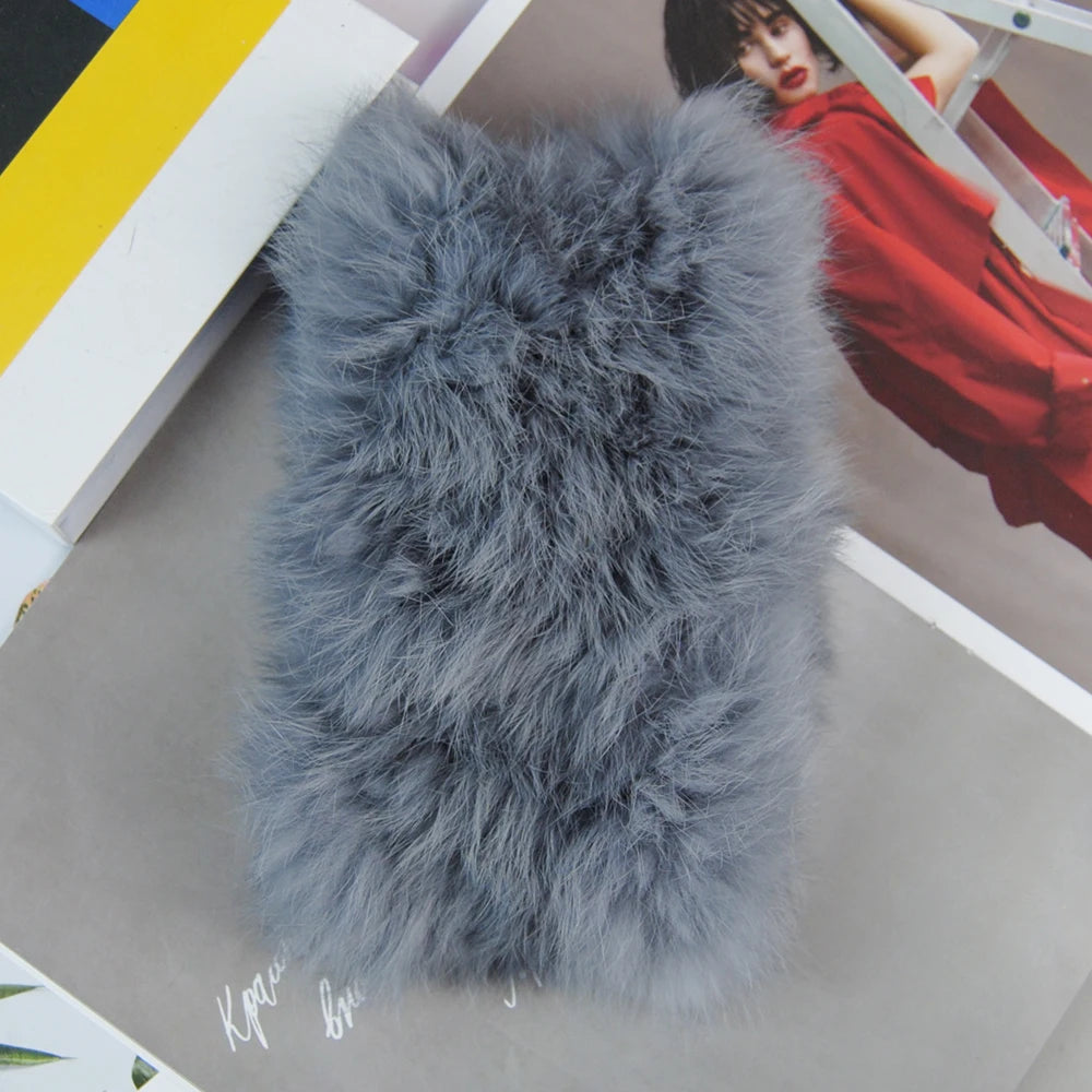 Hot Sale Brand Women Real Rex Rabbit Fur Scarf Girls Warm Soft Knitted Good Elastic Rabbit Fur Headband Natural Fur Ring Scarves