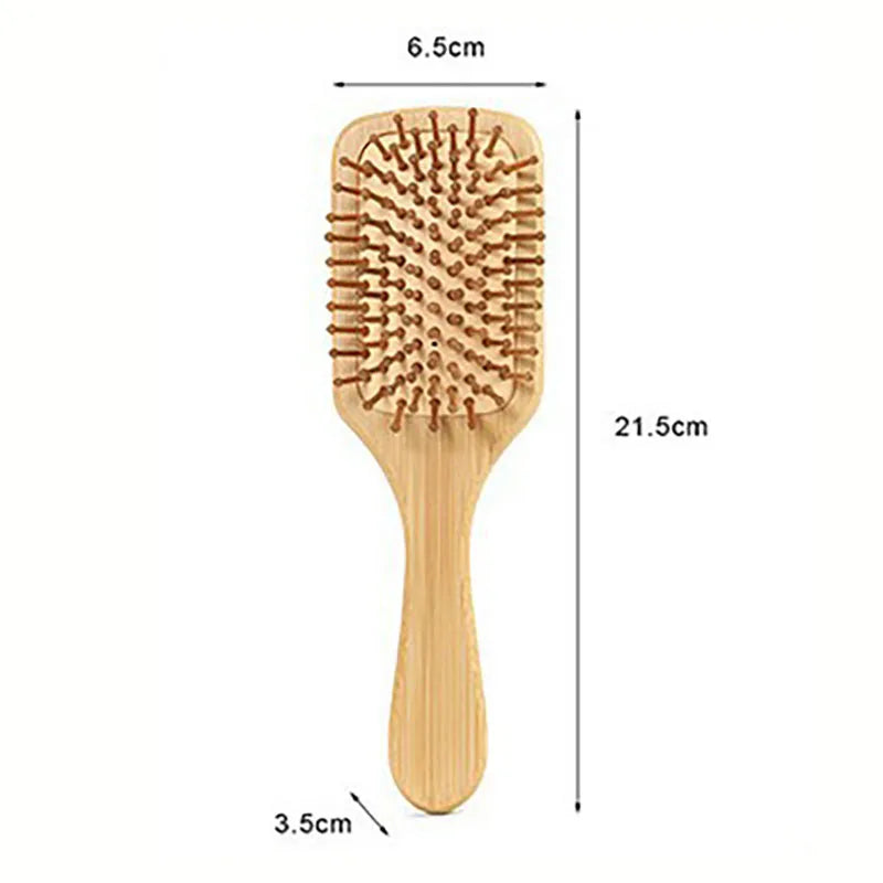 Wood Comb Professional Healthy Paddle Cushion Hair Loss Massage Brush Hairbrush Comb Scalp Hair Care Healthy bamboo comb