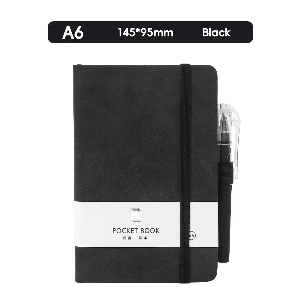 A6 Pocket Notebooks With Pen 200 Pages Leather Notepads Teacher Gift Planning Notebook And Journals School Supplies Stationery