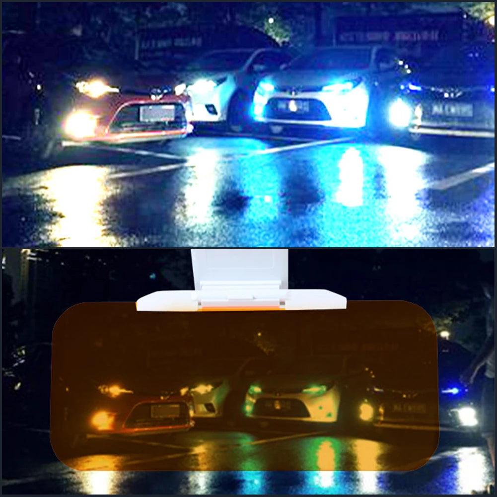 Car Sun Visor Anti-UV Anti Sunlight Dazzling Goggle Day Night Vision Driving Mirror Fold Flip Down Clear View Interior Mirrors