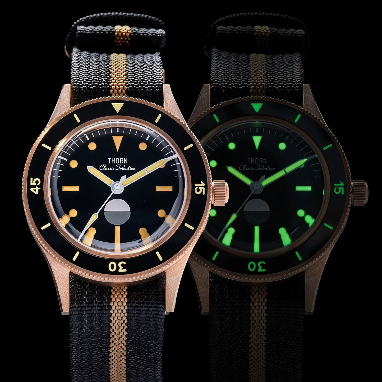 THORN 50 Fathom Watch CUSN8 Tin Bronze Non-radiation NH35 Automatic Mechanical Movement Sapphire Crystal 200M 40MM Diving Watch