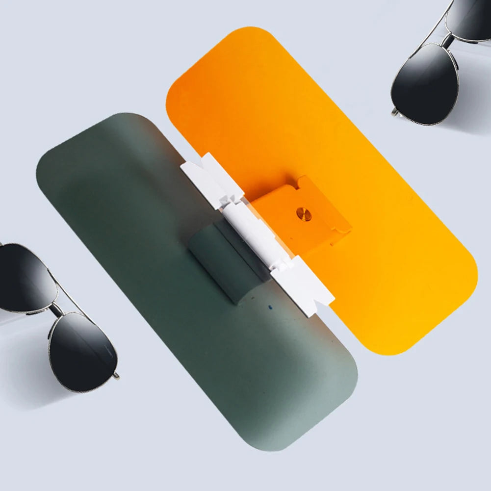 Car Sun Visor Anti-UV Anti Sunlight Dazzling Goggle Day Night Vision Driving Mirror Fold Flip Down Clear View Interior Mirrors