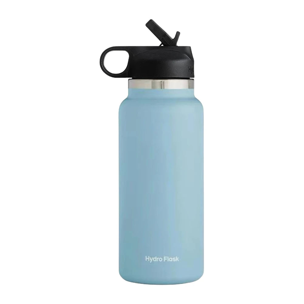 40 oz Sports Water Bottle Insulated Vacuum Water Bottle Flex Cap Straw Lid Stainless Steel Vacuum Flask for Coffee Tea and Drinks