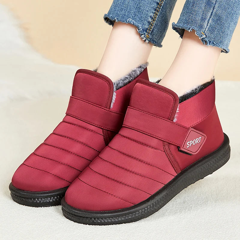 women boots keep warm boots female cotton boots ankle boots women casual shoes women slip on winter shoes