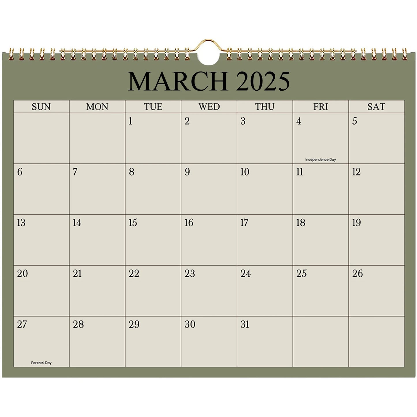 2025Calendar 2025 - 12 Months Wall Calendar from Jan 2025 to Dec 2025, 8.7"x11" Office Wall Calendar for Easy Organizing