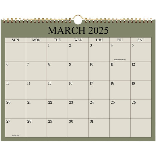 2025Calendar 2025 - 12 Months Wall Calendar from Jan 2025 to Dec 2025, 8.7"x11" Office Wall Calendar for Easy Organizing