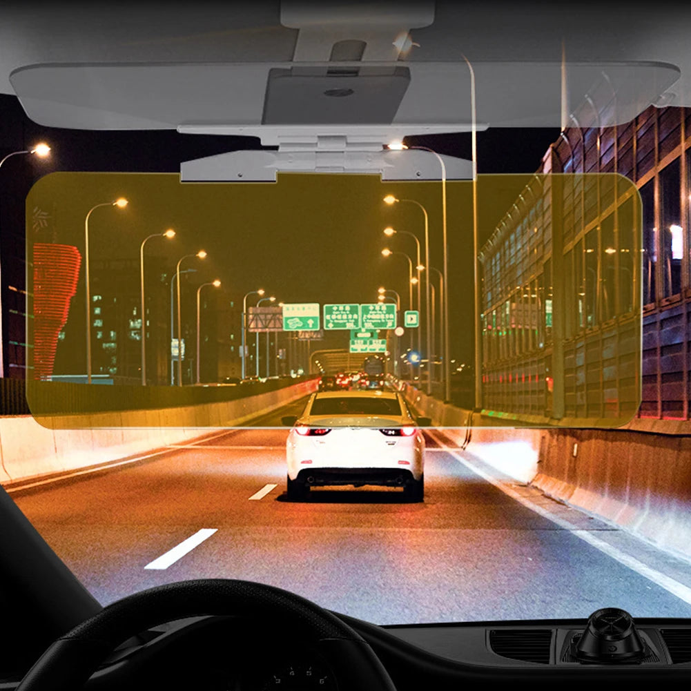 Car Sun Visor Anti-UV Anti Sunlight Dazzling Goggle Day Night Vision Driving Mirror Fold Flip Down Clear View Interior Mirrors