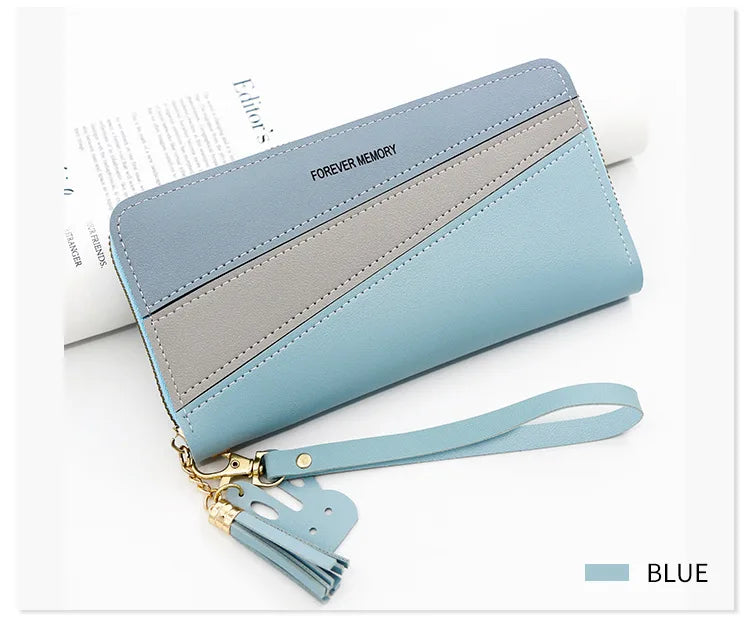 New Long Women Wallets Cute Fashion Multifunctional Clutch Female Wallet Card Holder Luxury PU Leather Women's Purses