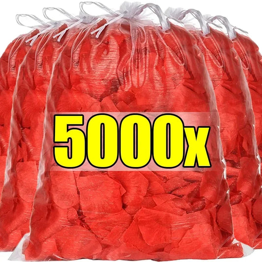 Artificial Silk Rose Petals – 100/5000pcs Colorful Rose Petals for Valentine’s Day, Weddings, and Romantic Party Decor