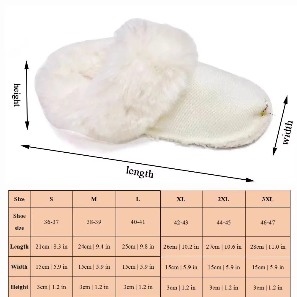 1 Pair of Winter Warm Shoe Covers for Men and Women – Soft, Thickened Plush Lining Replacement Pads for Clogs, Slippers, and Fur-Lined Shoes