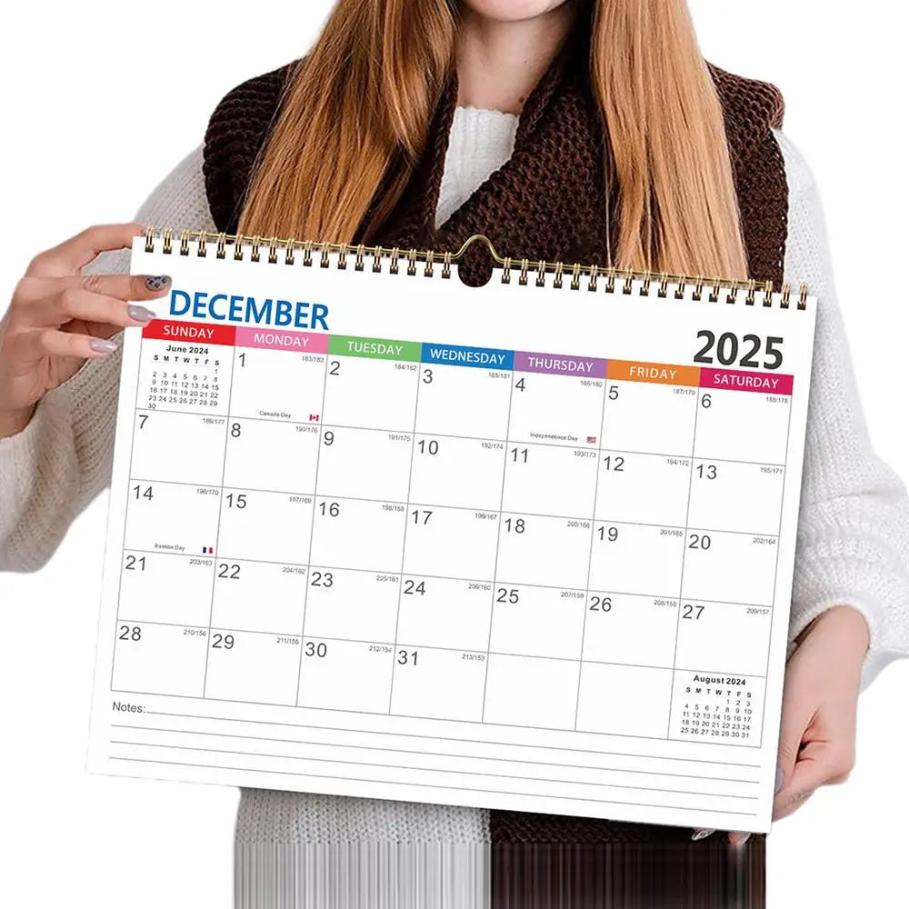 2025-2026 Calendar Wall Calendar Large Block 18 Month 2025 Calendar Annual Yearly Planner With Dates & Notes Jan 2025-Jun 2026