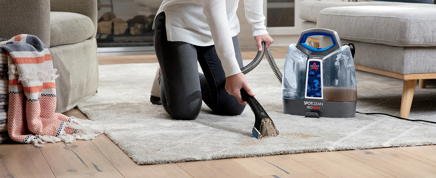 Bissell SpotClean ProHeat Portable Spot and Stain Carpet Cleaner, 2694, Blue