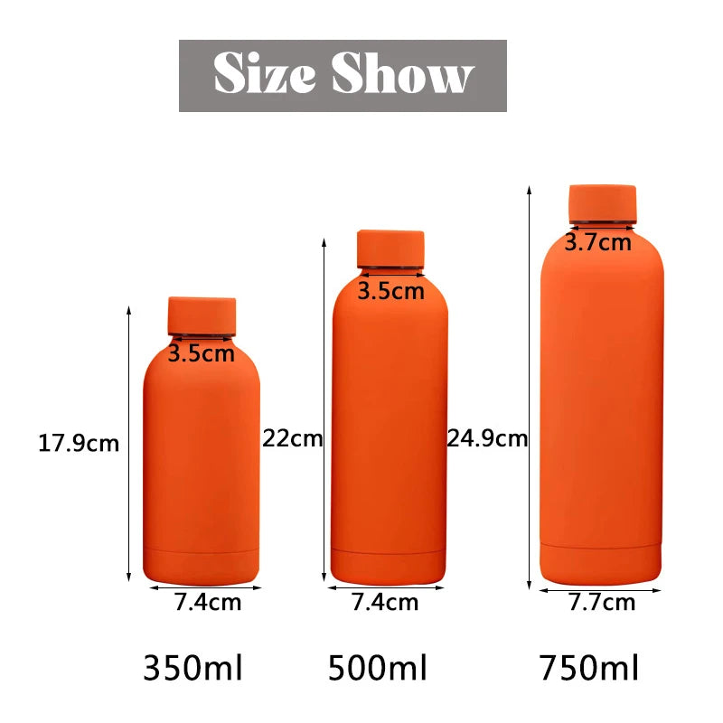 Custom Logo Thermos Large Vacuum Flask Stainless Steel Portable Thermos Bottle Outdoor Sports Water Bottle Travel Mug 500/750ml