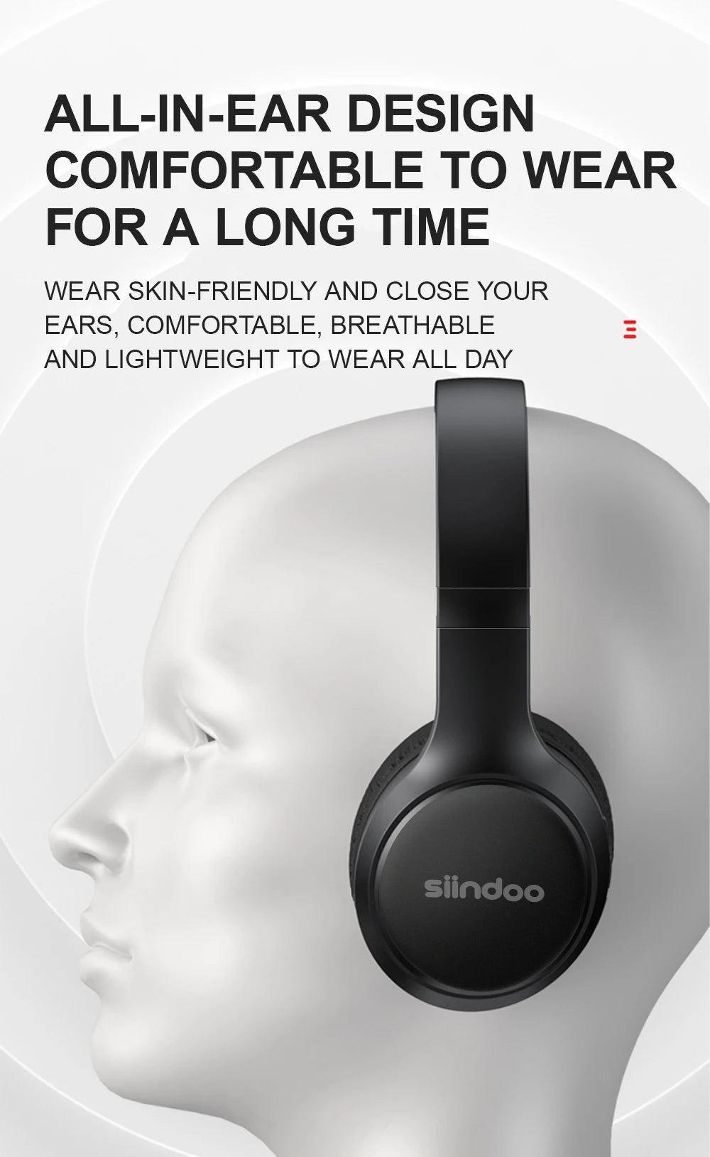 Siindoo JH-919 Wireless Bluetooth Headphones Foldable Stereo Earphones Super Bass Noise Cancelling Mic For Iphone Laptop PC TV