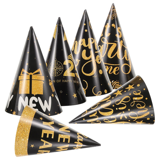 Decorations Gift New Year Paper Hat Child Party Hats 2025 Supplies Years Eve Kids Cone