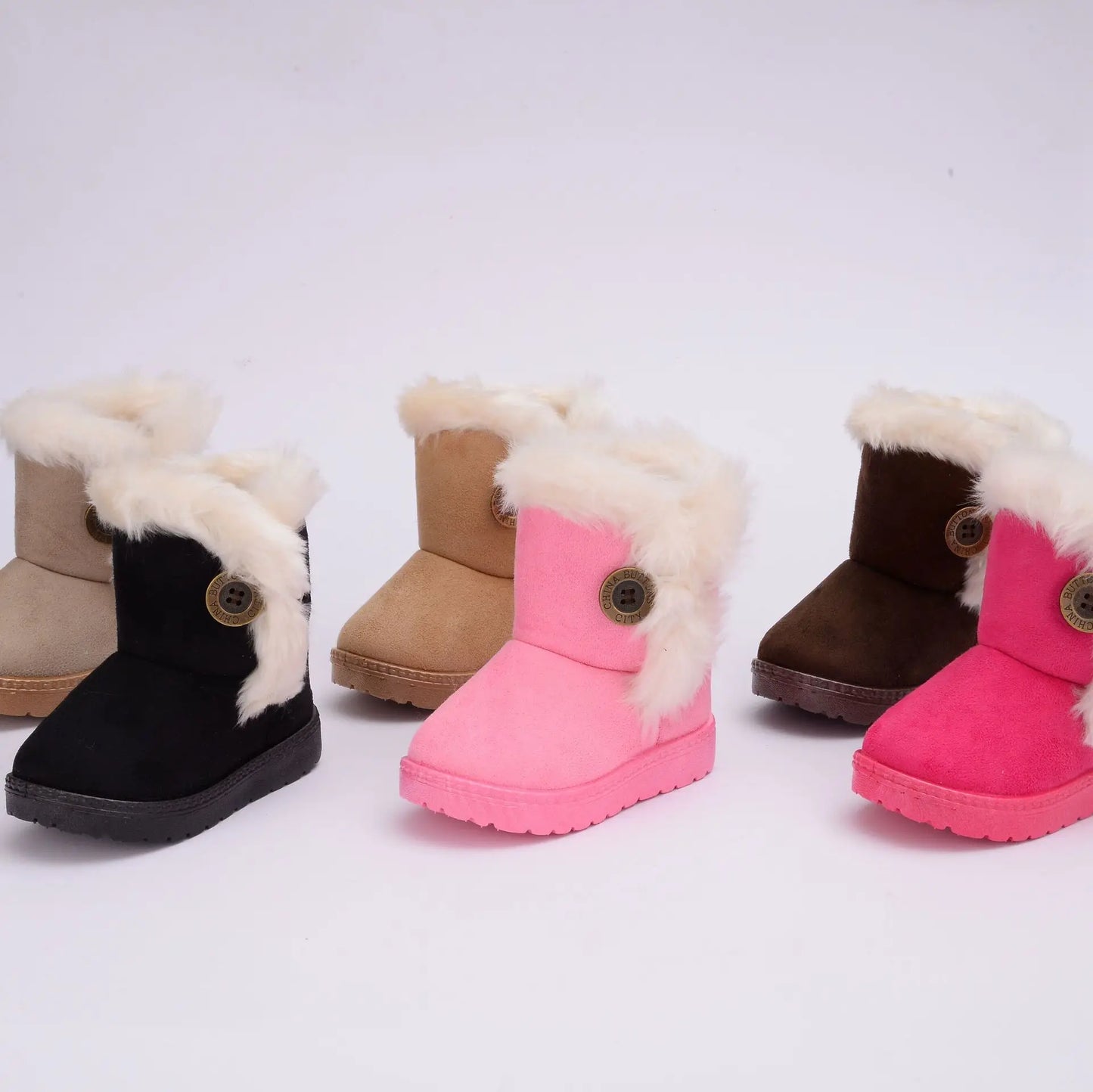 Botas Para Niña Kid Snow Boot Winter New Thickened Girl Cotton Boots Warm Boy Casual Shoes Baby Walking Shoe Padded Boots 유아 부츠