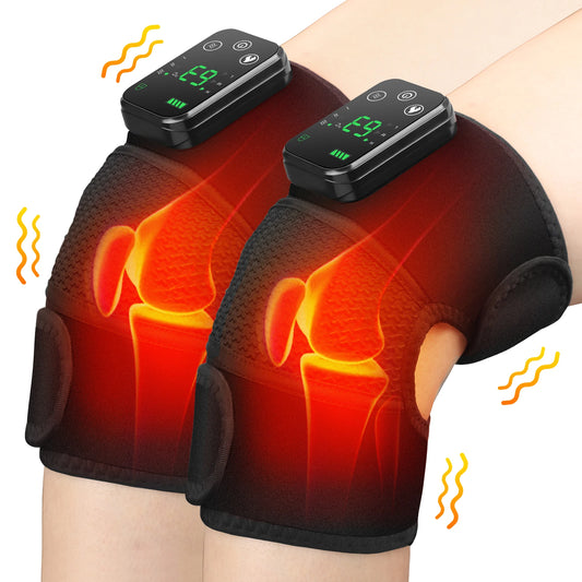 Electric Heating Knee Massage Pad – Vibrating Knee and Joint Support for Osteoarthritis and Arthritis Relief, Ideal for Elbow and Leg Pain