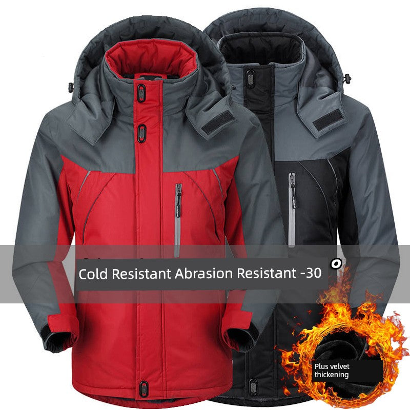 Thickened Winter Casual Plus-Size Cotton-Padded Jacket for Men – Warm and Comfortable Outerwear for Cold Weather