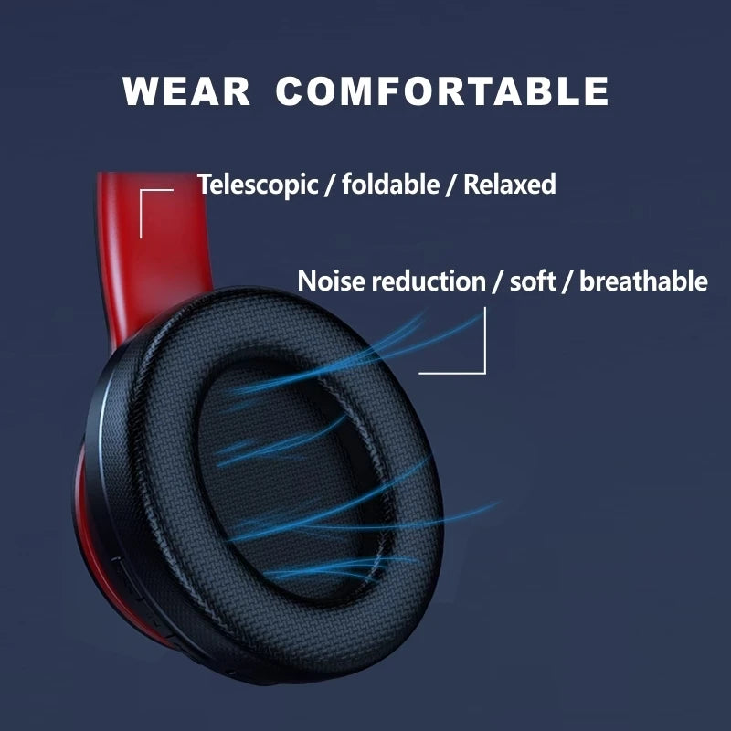 Lenovo HD200 Bluetooth Earphones Over-ear Foldable Computer Wireless Headphones Noise Cancellation HIFI Stereo Gaming Headset