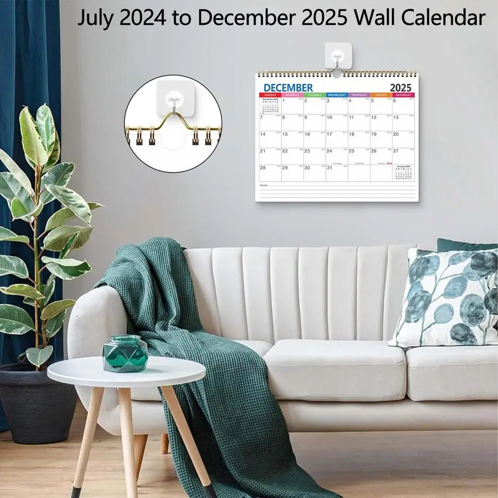 2025-2026 Calendar Wall Calendar Large Block 18 Month 2025 Calendar Annual Yearly Planner With Dates & Notes Jan 2025-Jun 2026