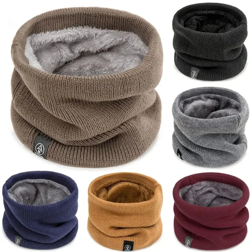 Fashion Soft Knitted Neck Warmer Sports Scarf Women Men Face Cover Winter Skating Running Hiking Scarves Thick Cold-proof Collar