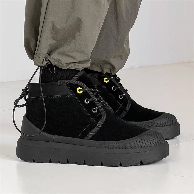 Casual men's snow boots Comfortable and trendy design styles Outdoor street walking Daily office youth adult high-quality shoes