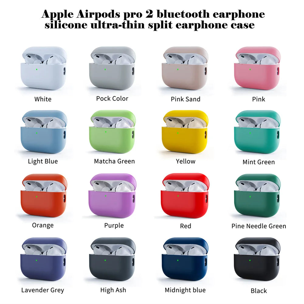 Ultra-Thin Silicone Earphone Case for AirPods 1/2 & AirPods 3 – Protective Cover for Apple AirPods Pro 2 and Earbuds