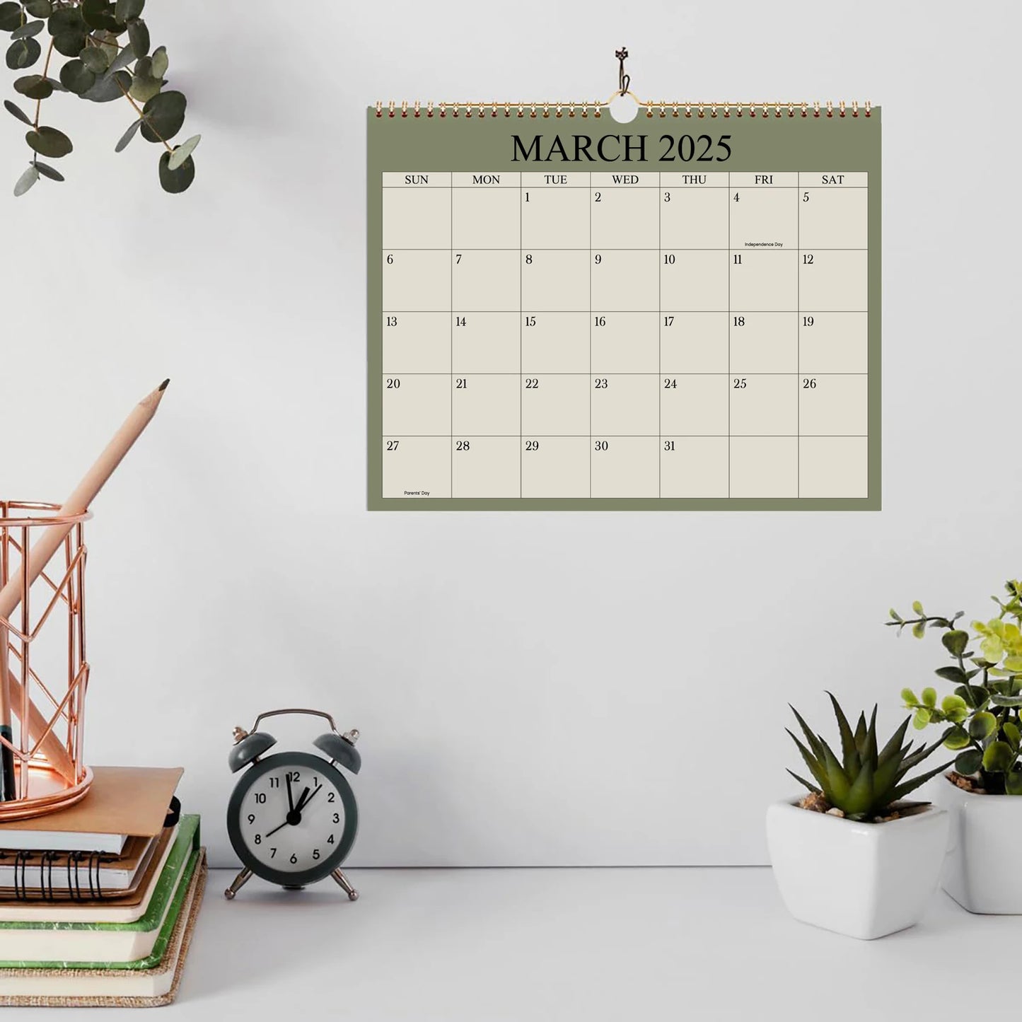 2025Calendar 2025 - 12 Months Wall Calendar from Jan 2025 to Dec 2025, 8.7"x11" Office Wall Calendar for Easy Organizing