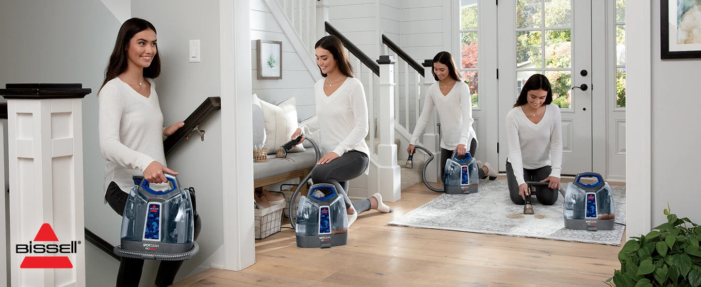 Bissell SpotClean ProHeat Portable Spot and Stain Carpet Cleaner, 2694, Blue