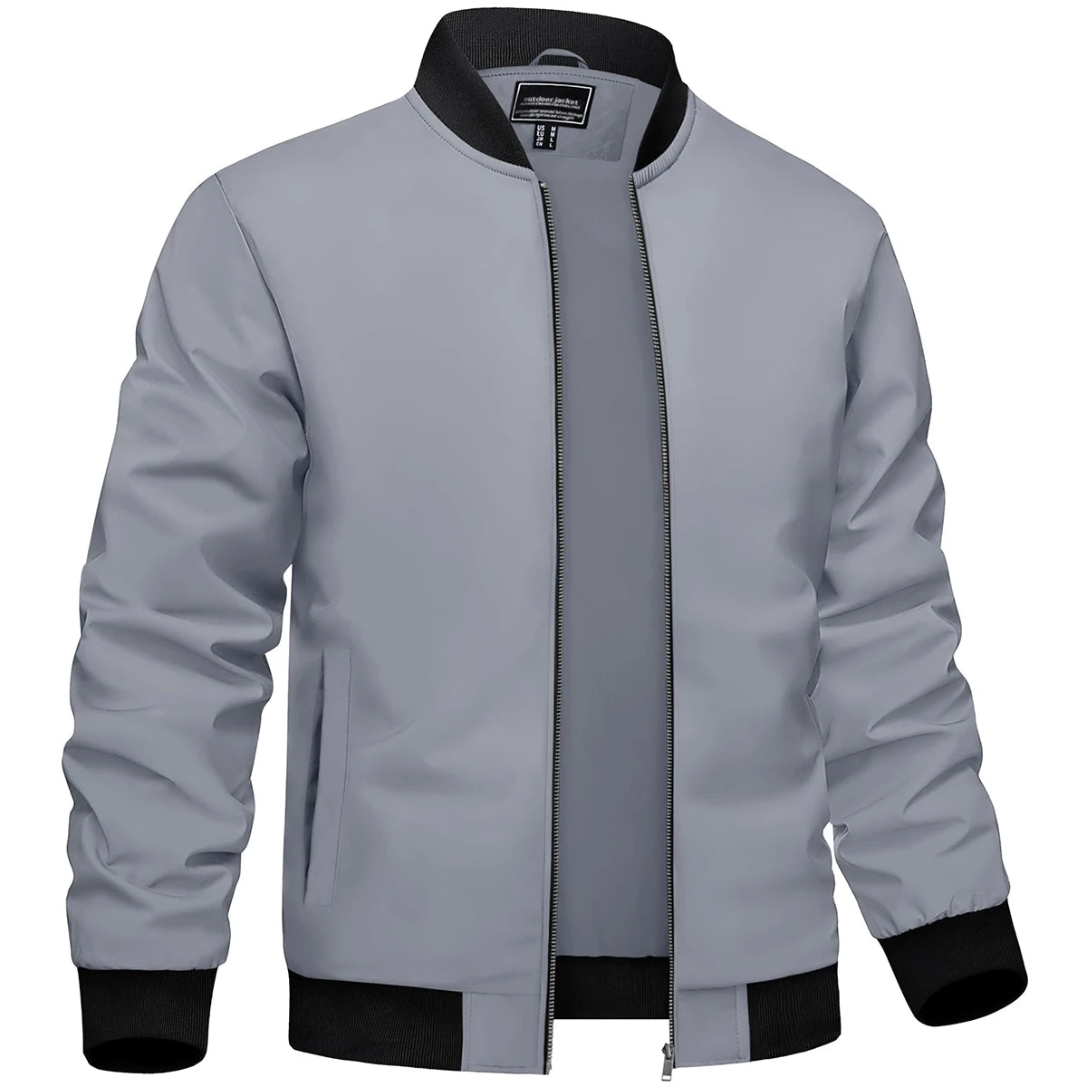TACVASEN Men’s Varsity Bomber Jacket – Lightweight, Windproof & Waterproof Fall Outerwear for Outdoor & Casual Wear