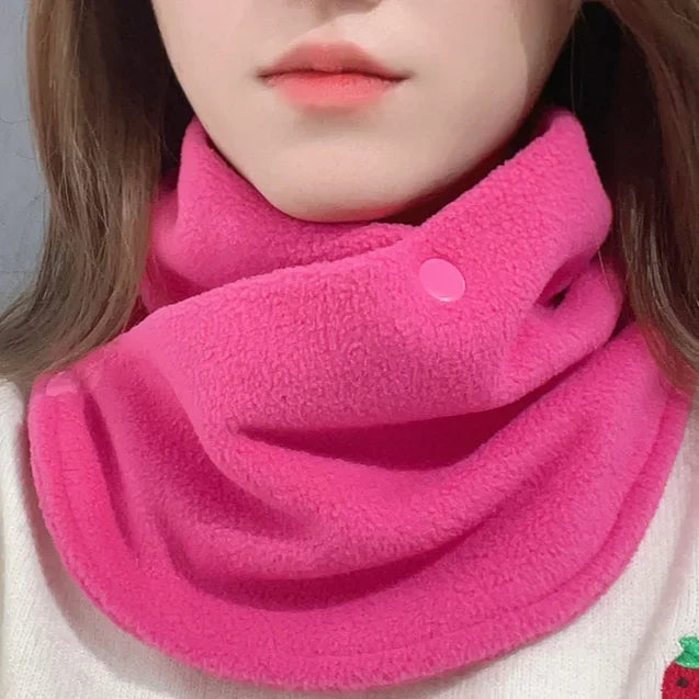 Winter Anti Cold Plush Scarf Antifreeze Fleece Neck Protection Neckerchief Autumn Outdoor Cycling Skiing Large Area Warm Scarves